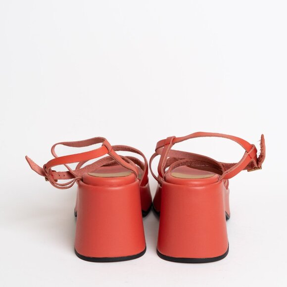 Ganni Red Platform Sandals - Picture 6 of 16